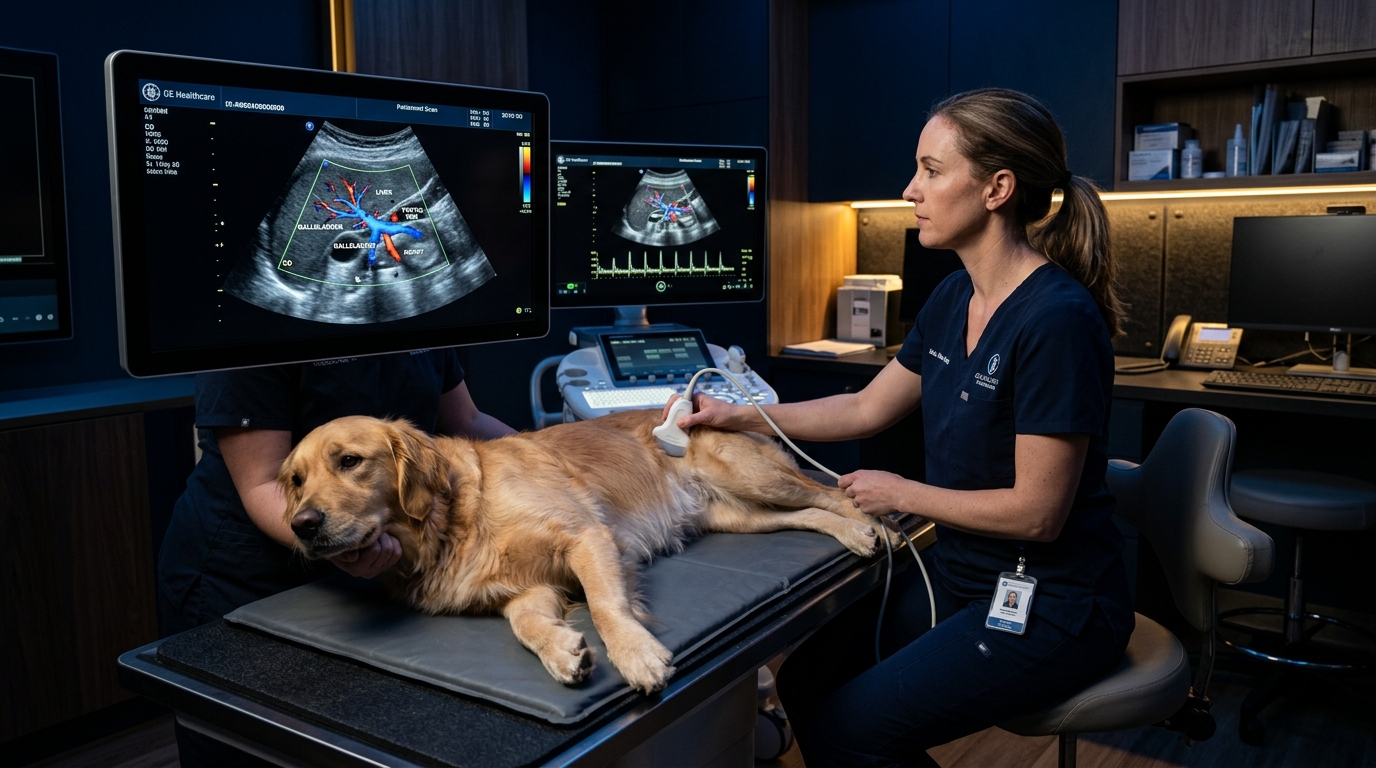 Ultrasonografía Abdominal en Perros y Gatos